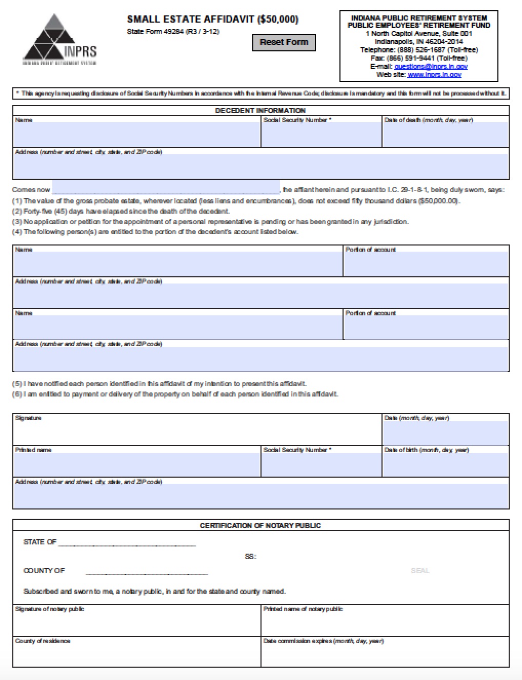 free-indiana-small-estate-affidavit-form-49284-form-pdf-word