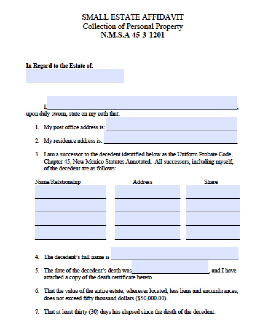 free-new-mexico-small-estate-affidavit-form-pdf-word