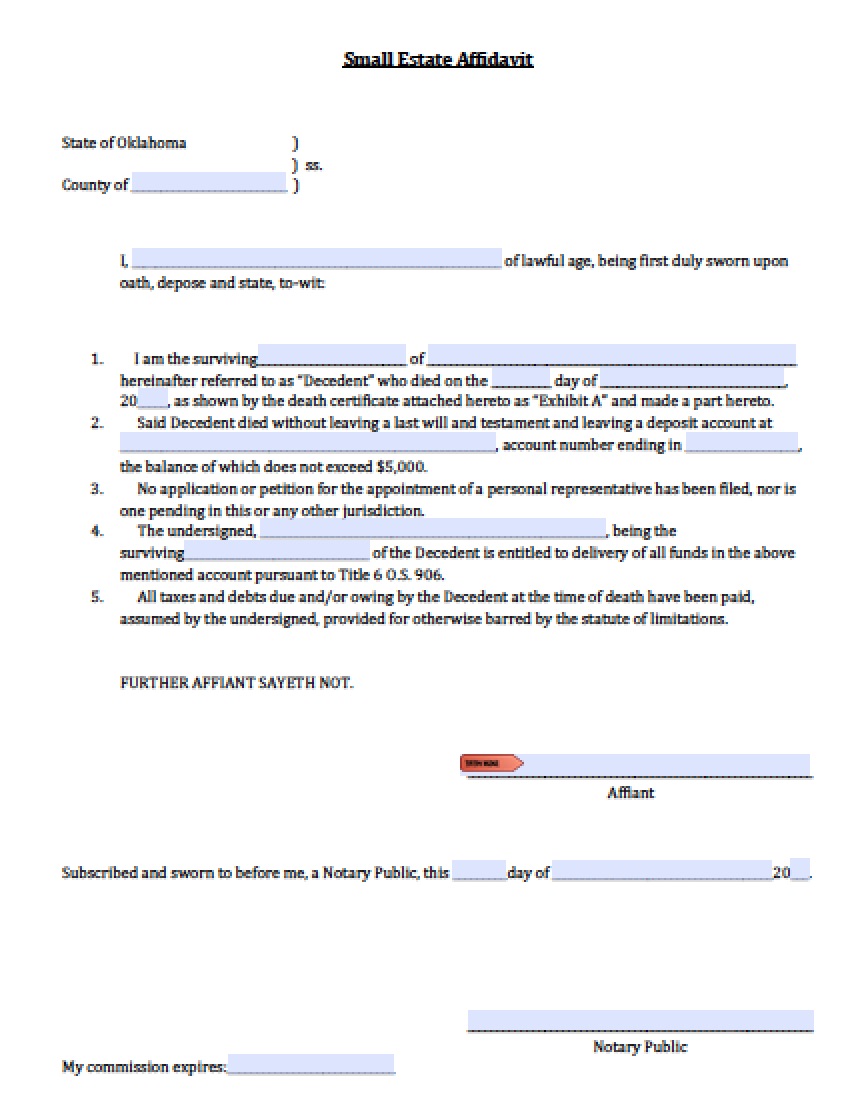free-oklahoma-small-estate-affidavit-form-pdf-word
