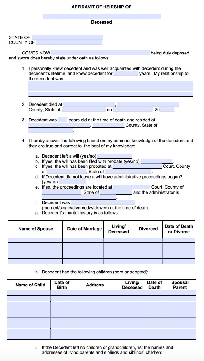 free-affidavit-of-heirship-forms-pdf-ms-word-templates-affidavit